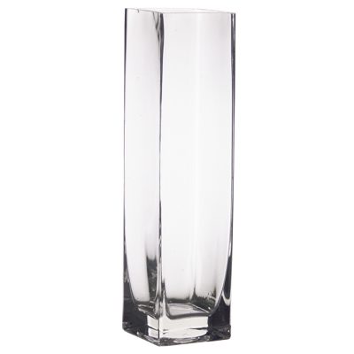 18" Tall Square Vase