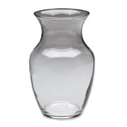 Glass Rose Vase 8"