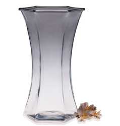 Glass Rose Vase Flared 13"