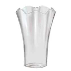 Plastic Crystal Scallop Vase