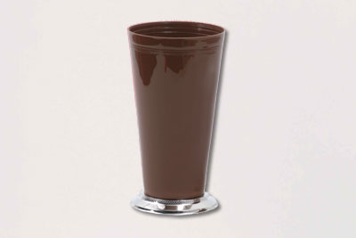 10" Mint Julep Cup Vase, One Case of 12 - Chocolate