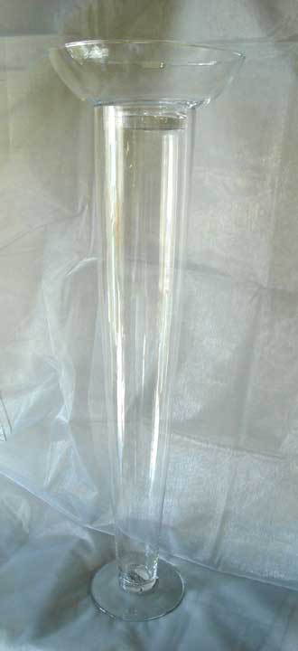Contemporary Lily Bowl on Pilsner Pedestal