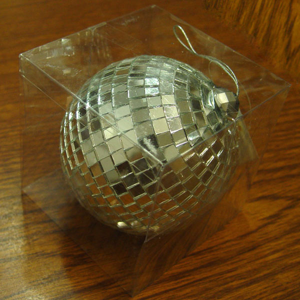 4" Hanging Disco Ball - Silver Mirror Ornament