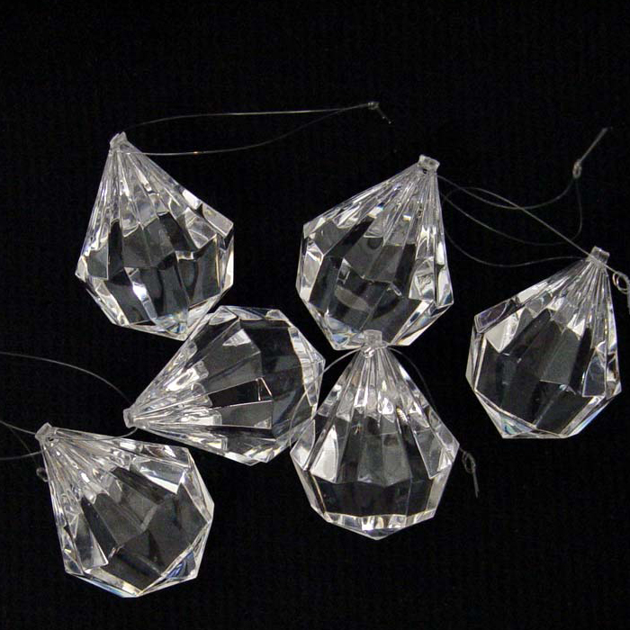 Crystal 6 PC. Round Prisms