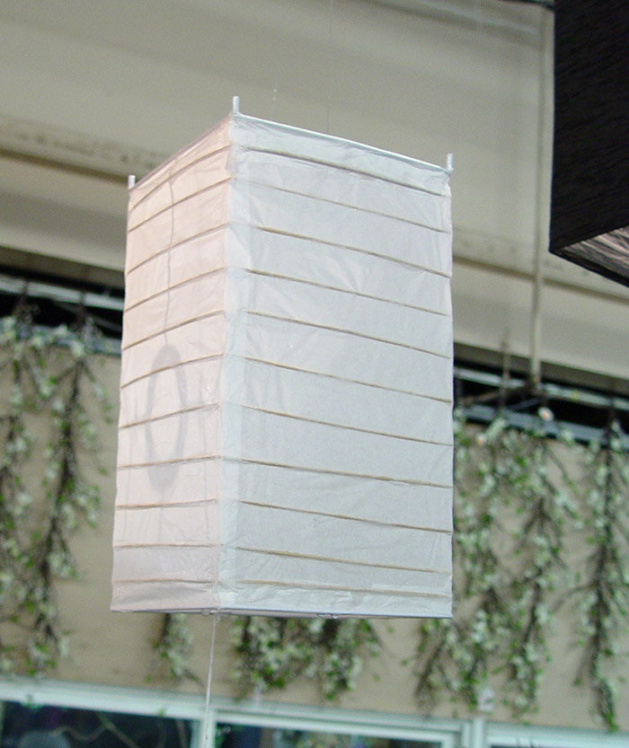 White Rectangle Chinese Lantern