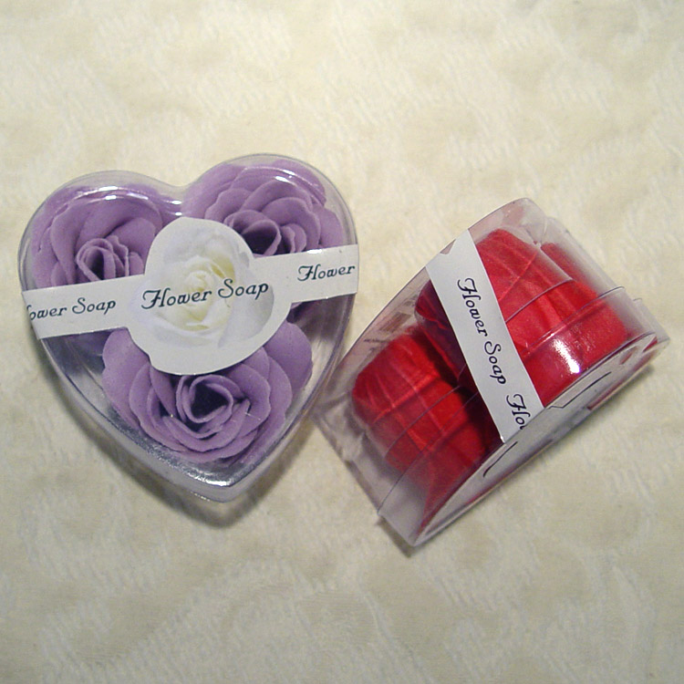 Lavender or Fushcia Flower Soaps