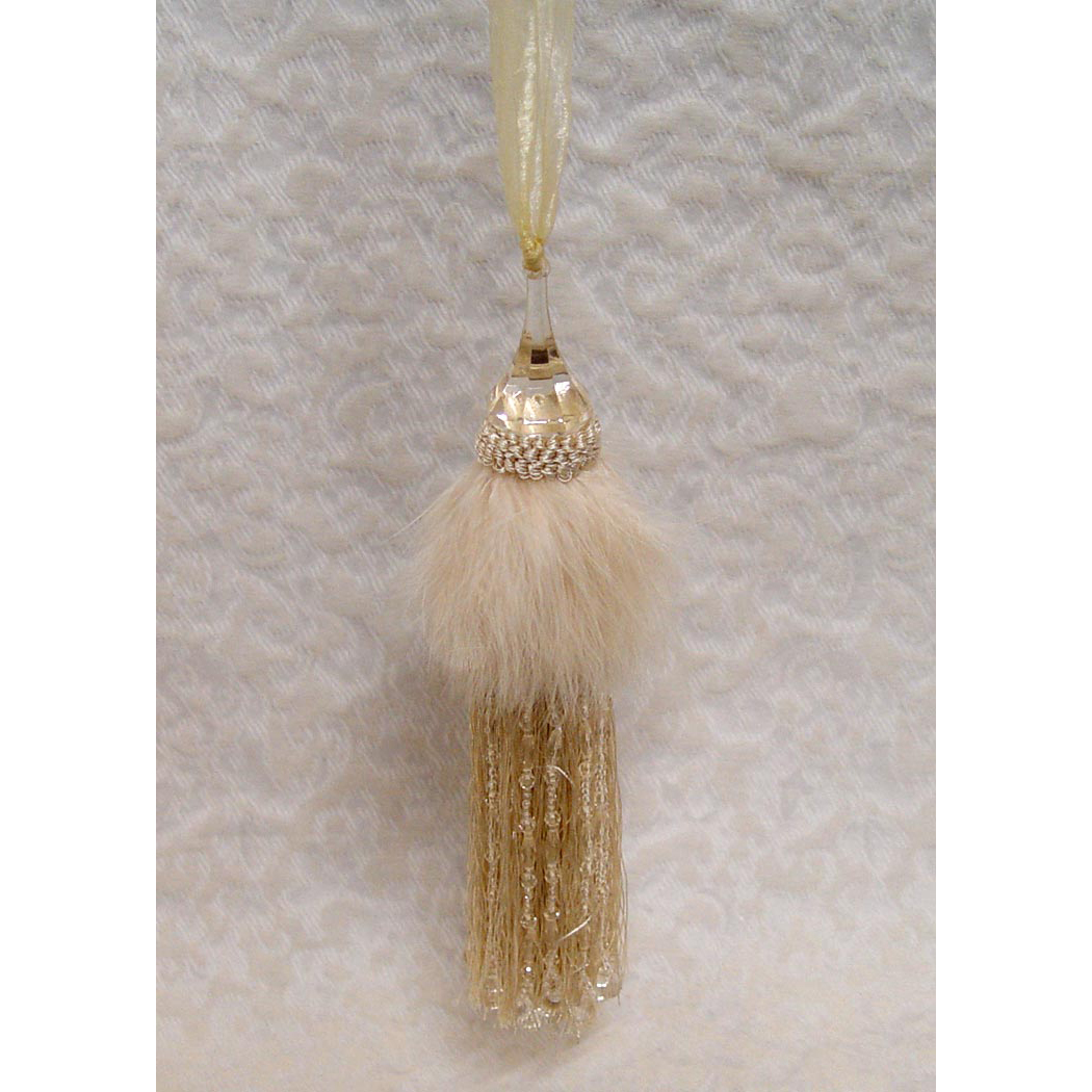 13" Feather Beads Tassel