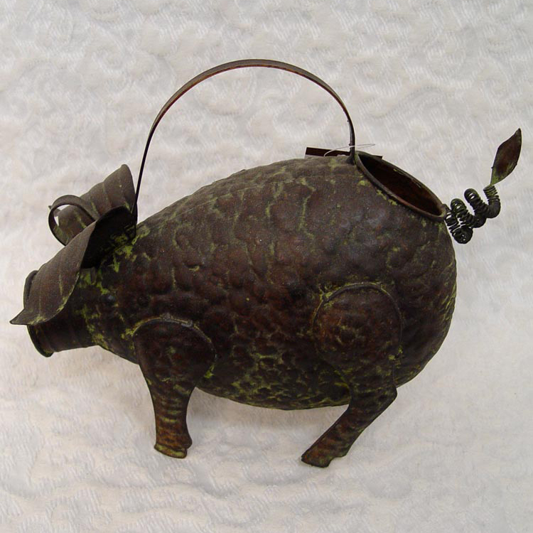 Metal Pig Watering Can