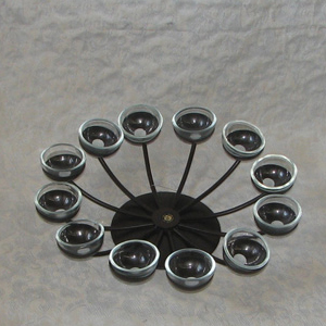 Solid Iron 12 Tea Light Holder