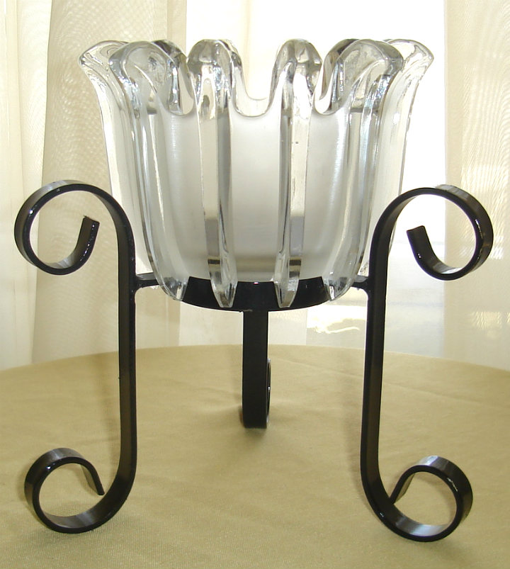 Black with Crystal on Top