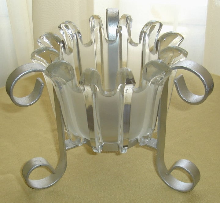 Silver Metal Frame with Crystal inside