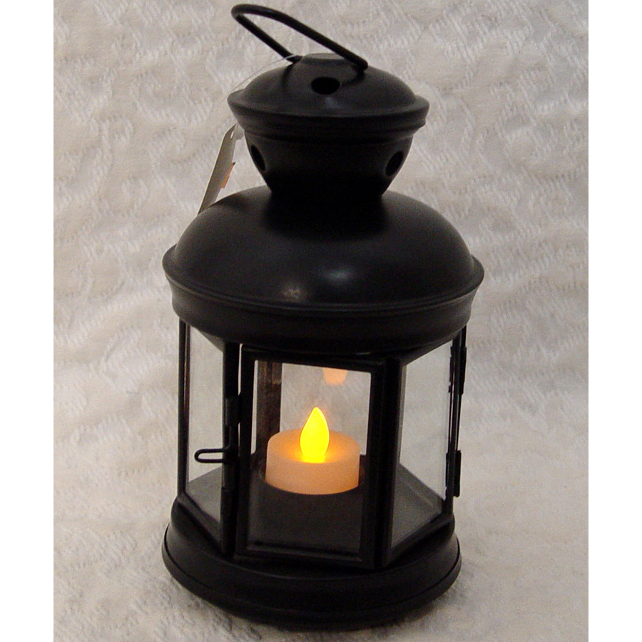 Black Iron Hanging Lantern Votive Holder