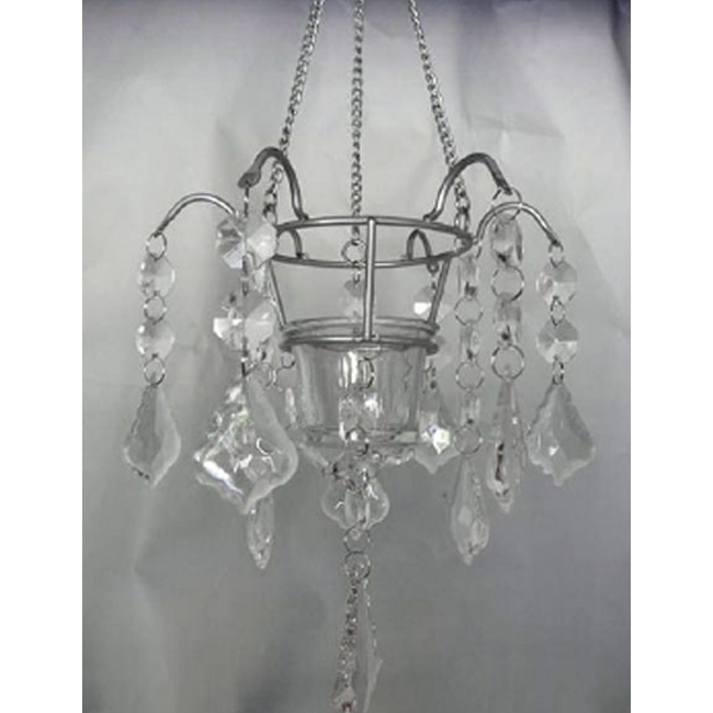 Hanging Crystal Votive Holder