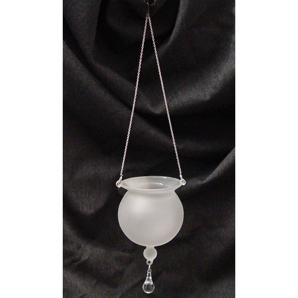 Hanging Frosted Glass Votive Holder