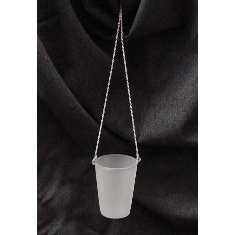 Hanging Frosted Tapered Glass Votive Holder