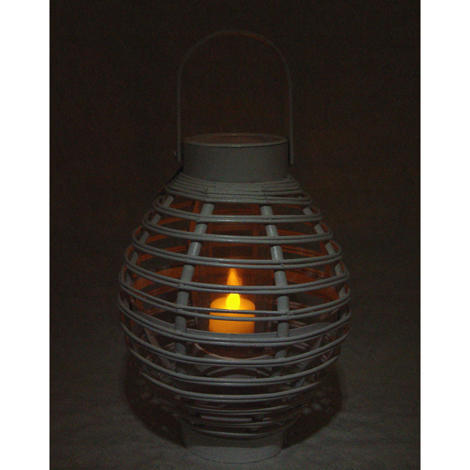 Lit LED Votive inside Hanging Lampp/Holder