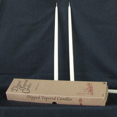 17.5" Ivory Taper candles