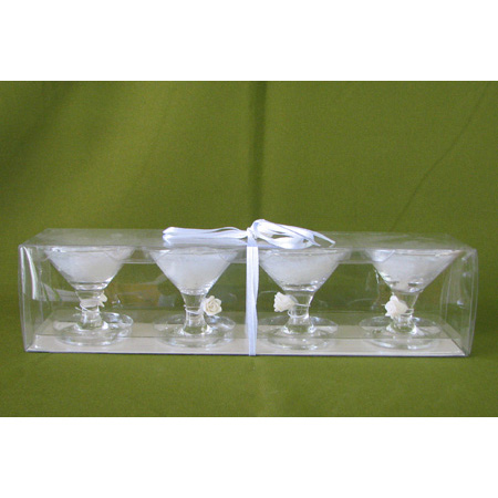 Martini Glass w/ Rose