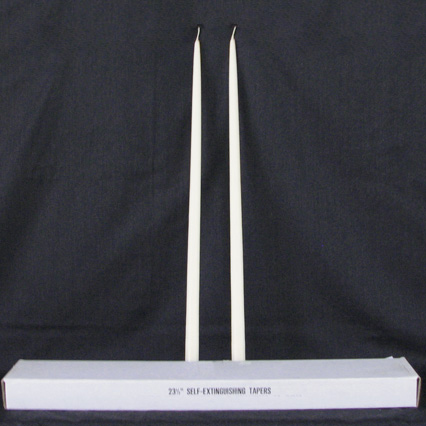 23.5" Ivory Taper candles