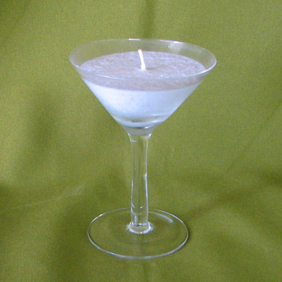 Martini Glass Candle