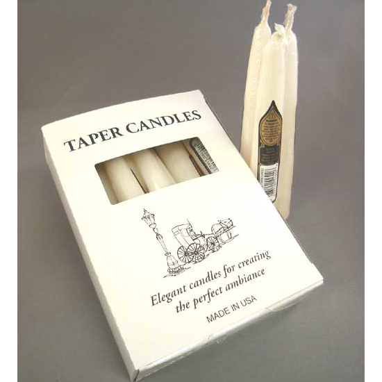 5.5" Ivory, taper candles