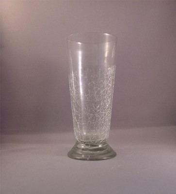 7" Crackle Glass Julep Cup