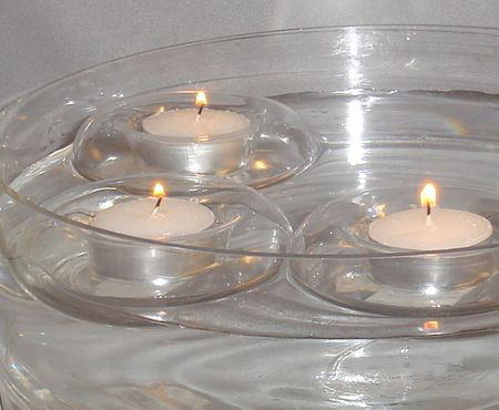 Floating Tea Light Candle Holders