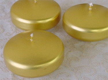 Gold - Floating Candles, Gold and Silver