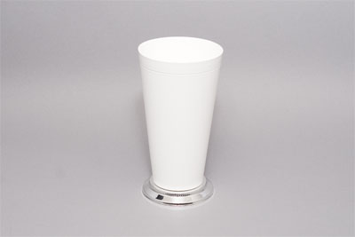 Mint Julep Cup Vase Large, One Case of 12 - White