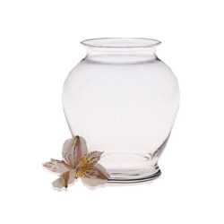 Glass Ginger Vase 5"