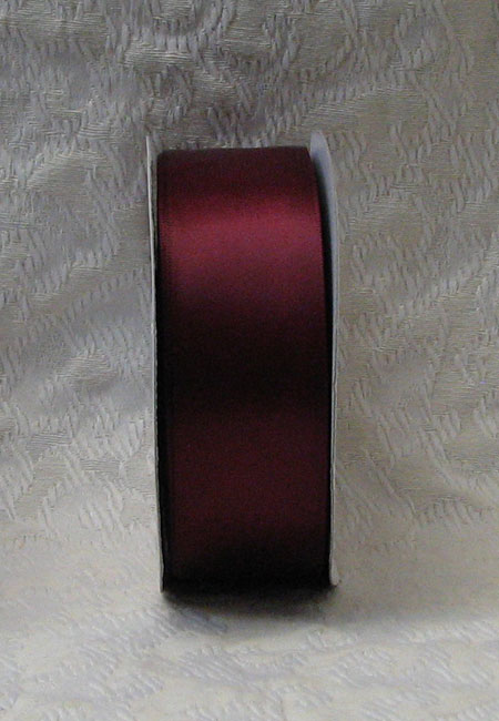 Wine Single Face Polyester Ribbon