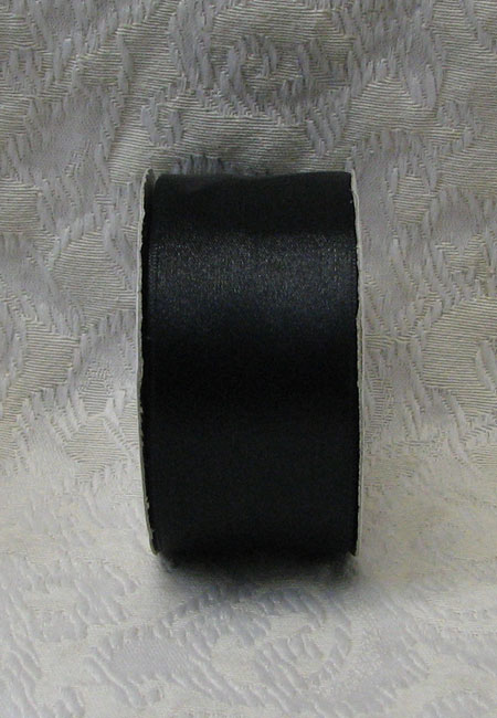 Black Single Face Ribbon