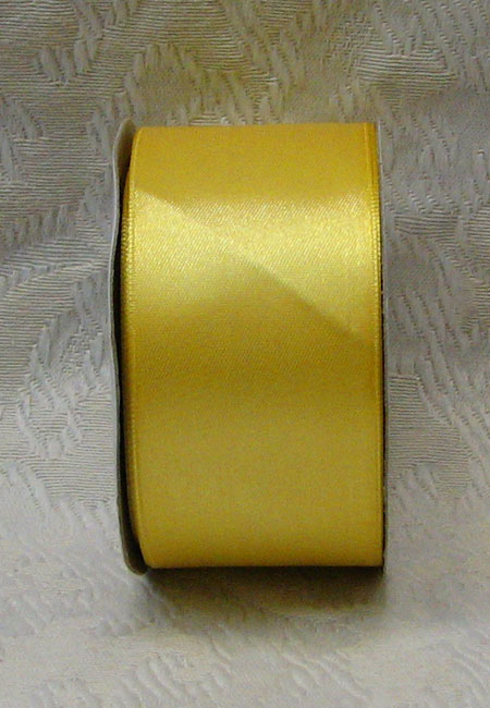 Lemon Yellow Single Face Satin Ribbon
