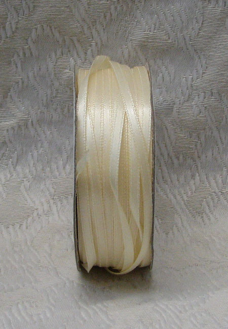 Ivory Double Face Polyester Ribbon