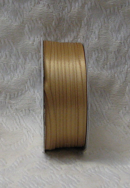 Old Gold Double Face Polyester Ribbon