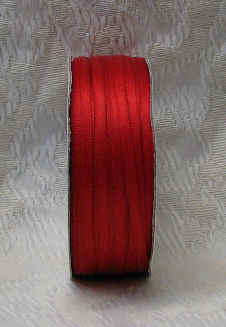 Red Double Face Polyester Ribbon