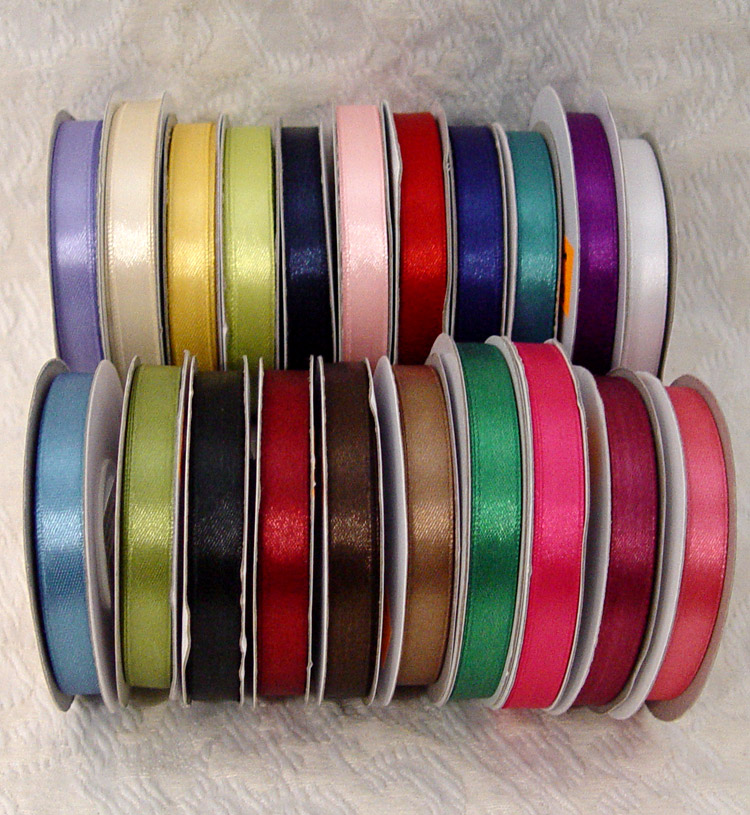 Single Faced Satin Ribbon 3/8 in x 25 yards