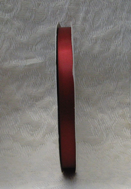 Burgundy Double Face Satin Ribbon