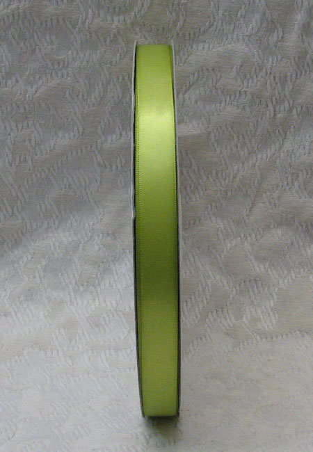 Lime Double Face Ribbon