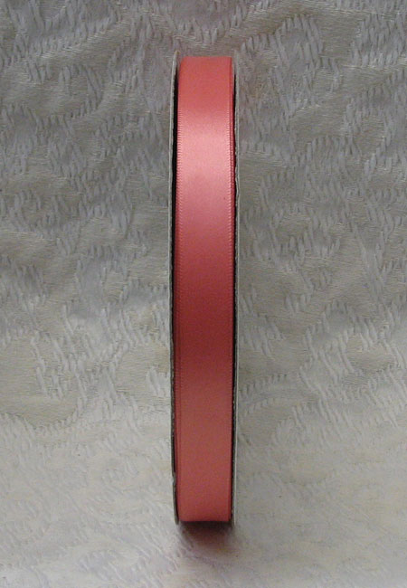 Coral Single Face Polyester Ribbon