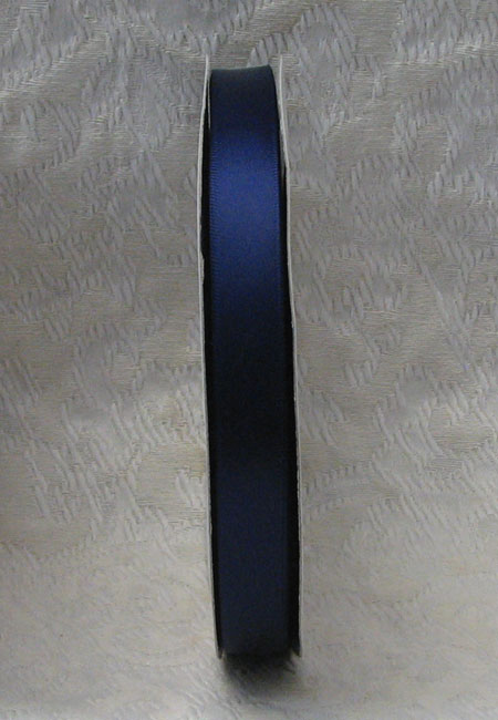 Navy Single Faced Polyester Ribbon