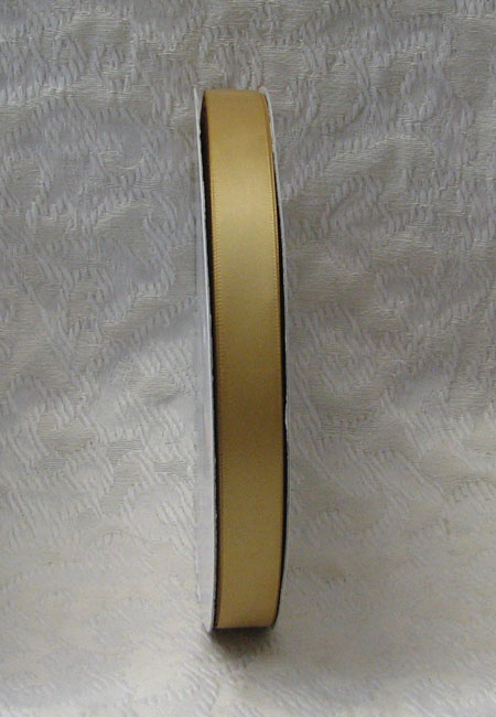 Old Gold Single Face Ribbon