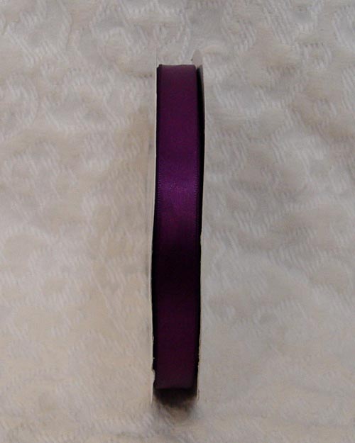 Plum Single Face Ribbon