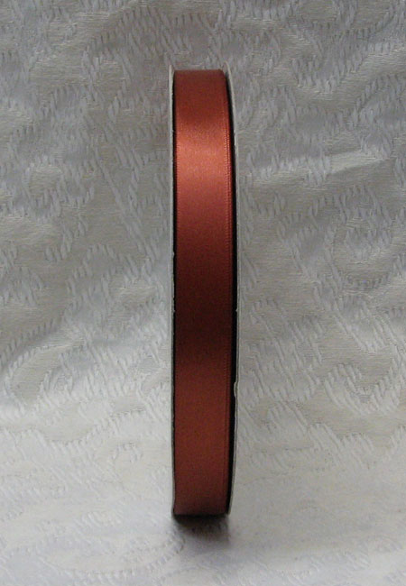 Rust Single Face Polyester Ribbon