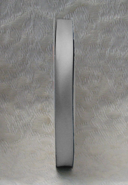 Silver Single Face Polyester Ribbon