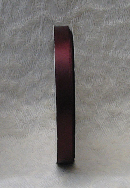 Wine Single Face Polyester Ribbon