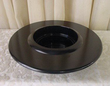 12" Round mesa Black