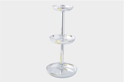 The Three Tray Riser - Silver