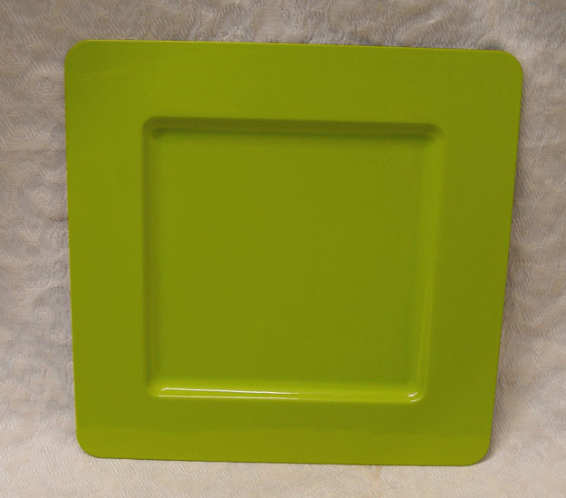 Square Charger Plate $2.85 Apple Green