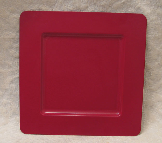 Wholesale Square Charger Plates $2.85 -Fuschia